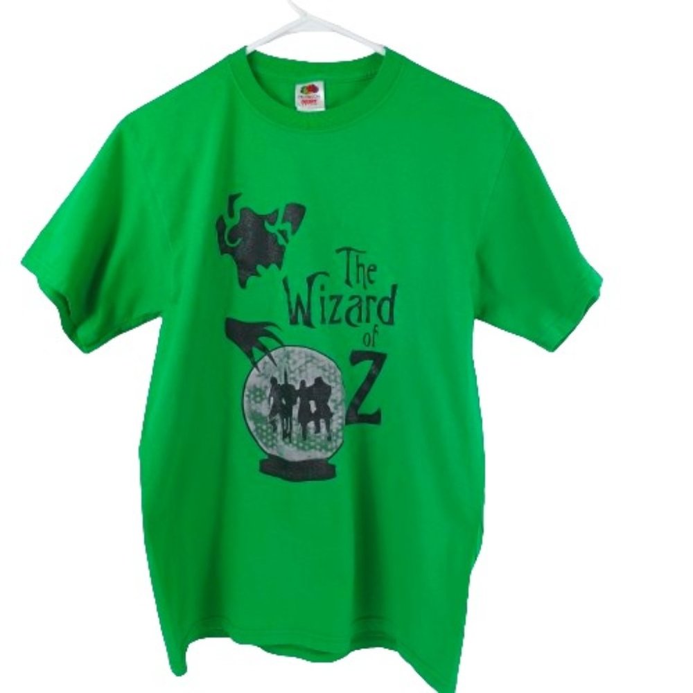 Unisex Green/Black Short sleeve T-Shirt Size M
